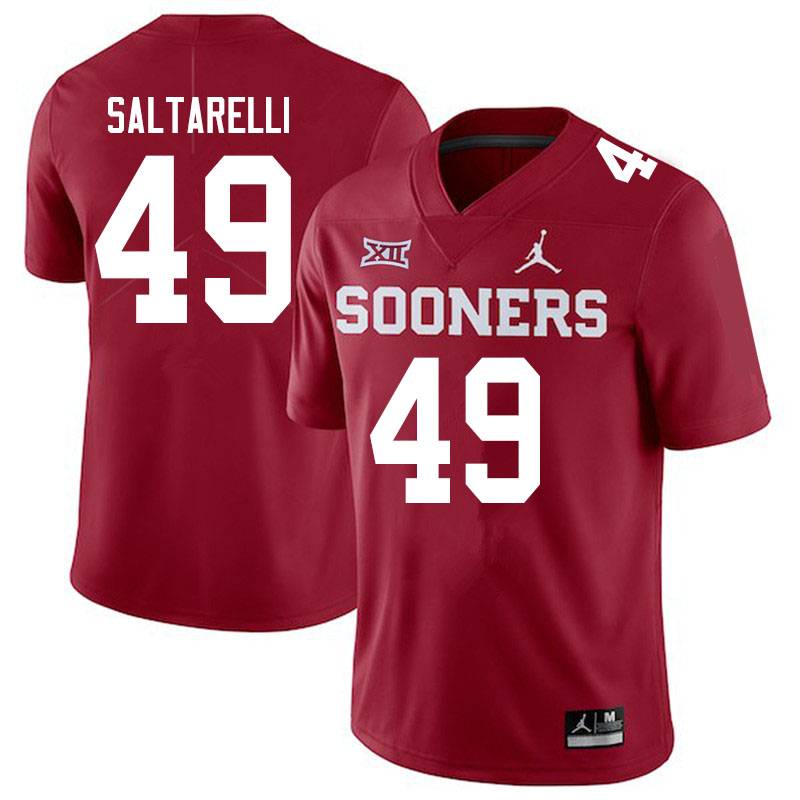 Oklahoma Sooners #49 Dane Saltarelli Jordan Brand College Football Jerseys Sale-Crimson